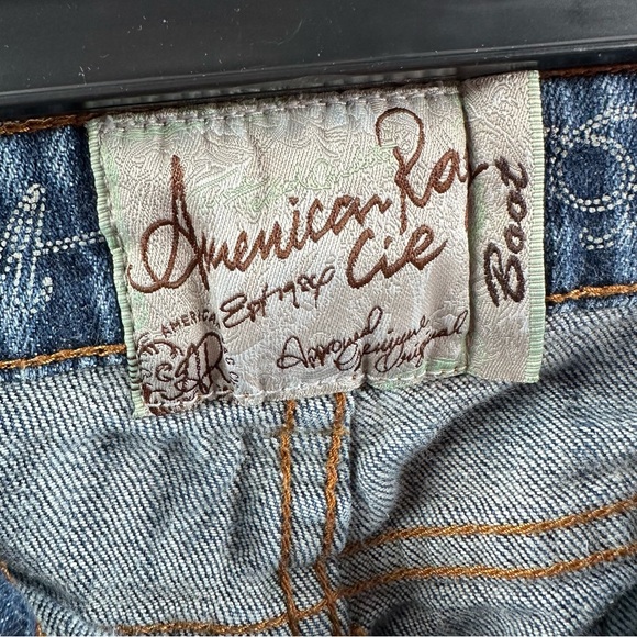 American Rag Vintage Y2K Bootcut Jeans – Low Rise, Medium/Dark Wash, Size 11S - Picture 3 of 10